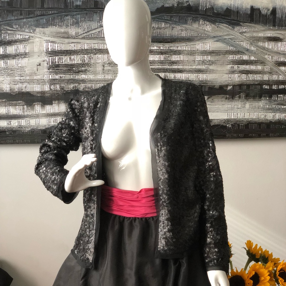 Talbots sparkling blazer size 2